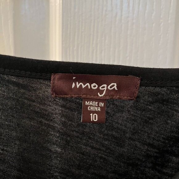 Imoga Lisette Dress Black Silver Metallic Moon and Stars Tulle Girls Size 10 - Picture 6 of 9